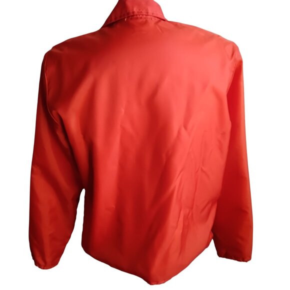 Men's Medium Vintage Nebraska Longhorns Coaches Jacket Flannel Lined 1980's - Picture 3 of 7